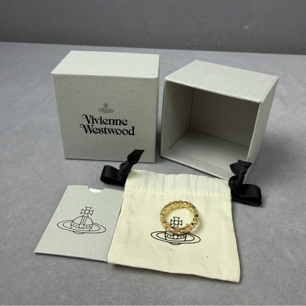 Authentic Vivienne Westwood Gold and Silver Ring - Picture 3 of 4